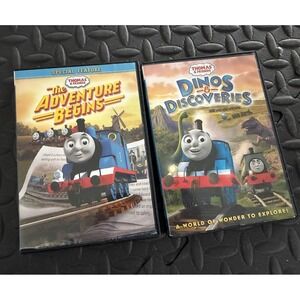 Thomas & Friends DVD Set The Adventure Begins Dinos & Discoveries Videos Movie